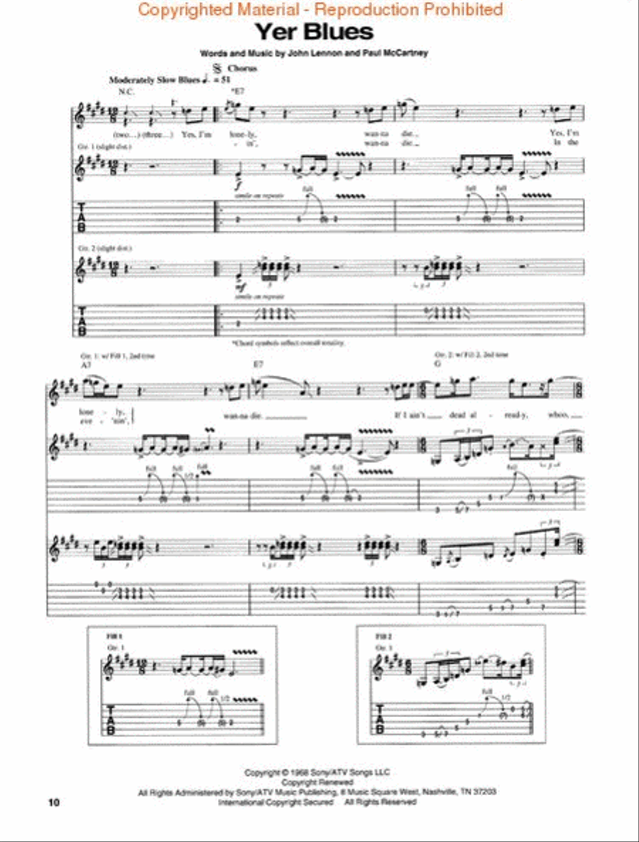 The Beatles (The White Album) – Book 2 Electric Guitar scores gallery preview page 2