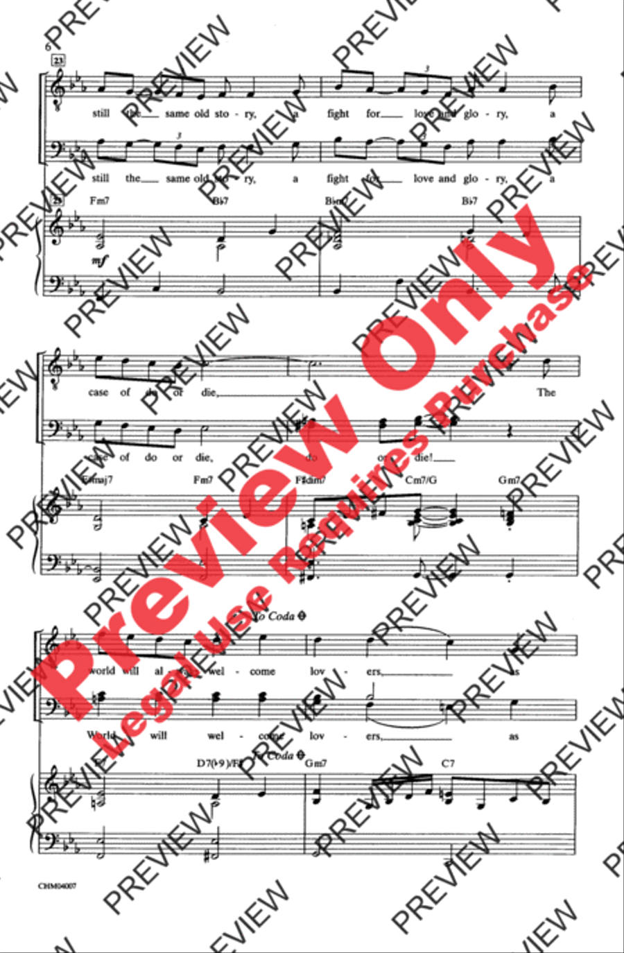 As Time Goes By Men's Choir scores gallery preview page 5