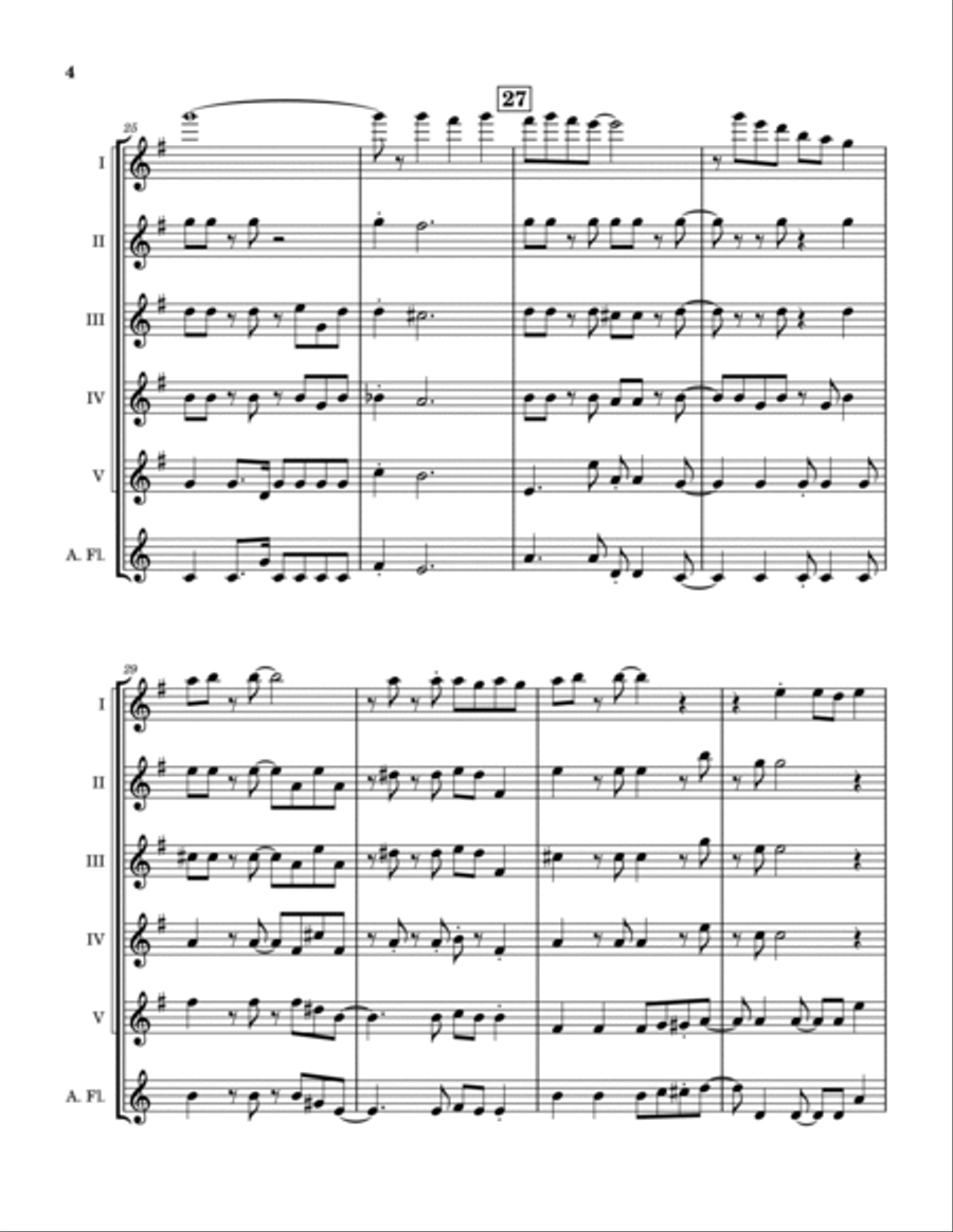 Undun Woodwind Quintet scores gallery preview page 5