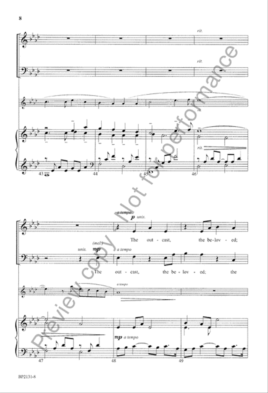 Be My Church 4-Part scores gallery preview page 9