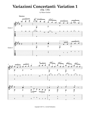 Variazioni Concertanti: Variation 1 (Op. 130)