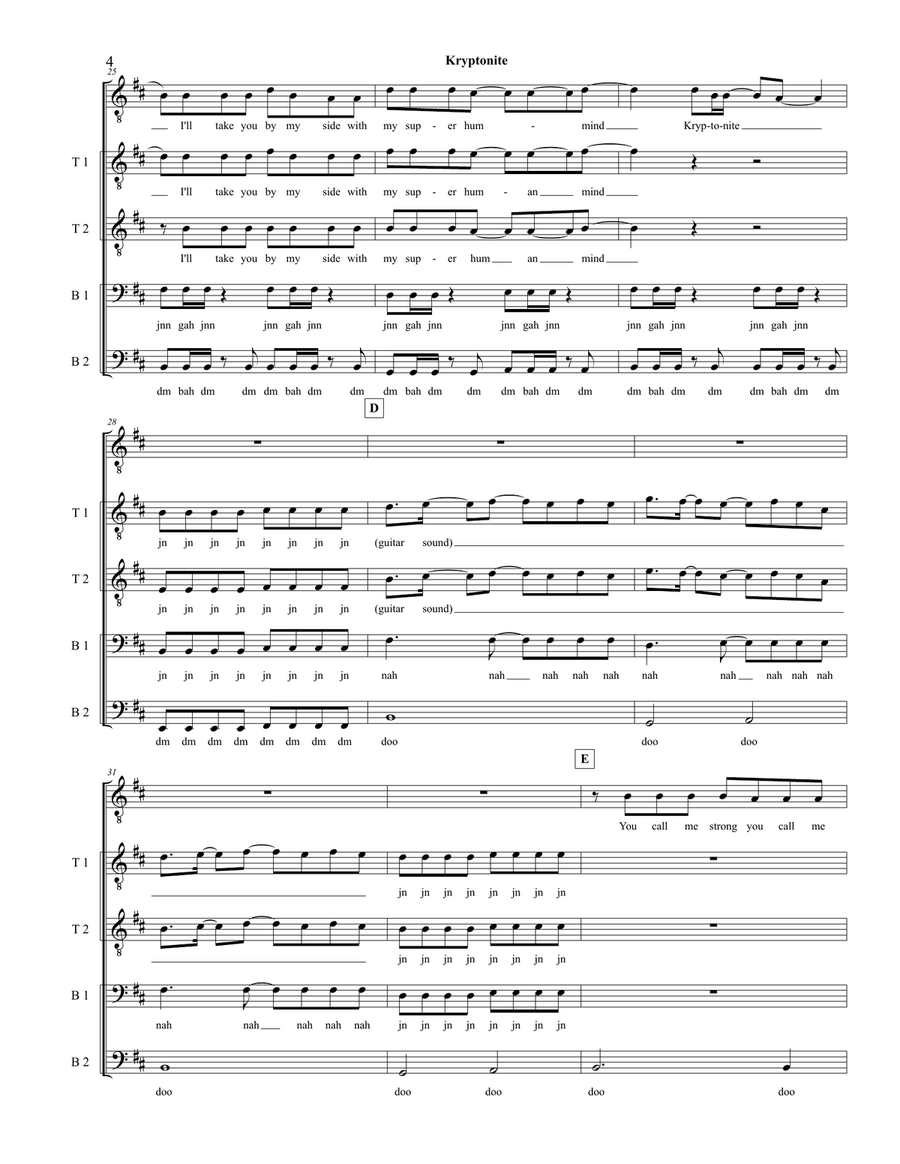 Kryptonite TTBB scores gallery preview page 4