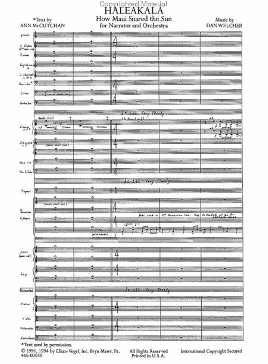 Haleakal?: How Maui Snared the Sun Concert Band scores gallery preview page 2