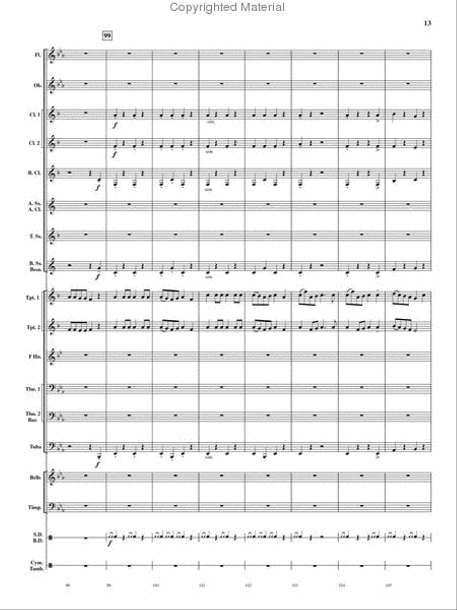 A Celebration of Hanukkah Concert Band scores gallery preview page 12
