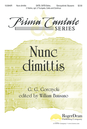 Book cover for Nunc dimittis