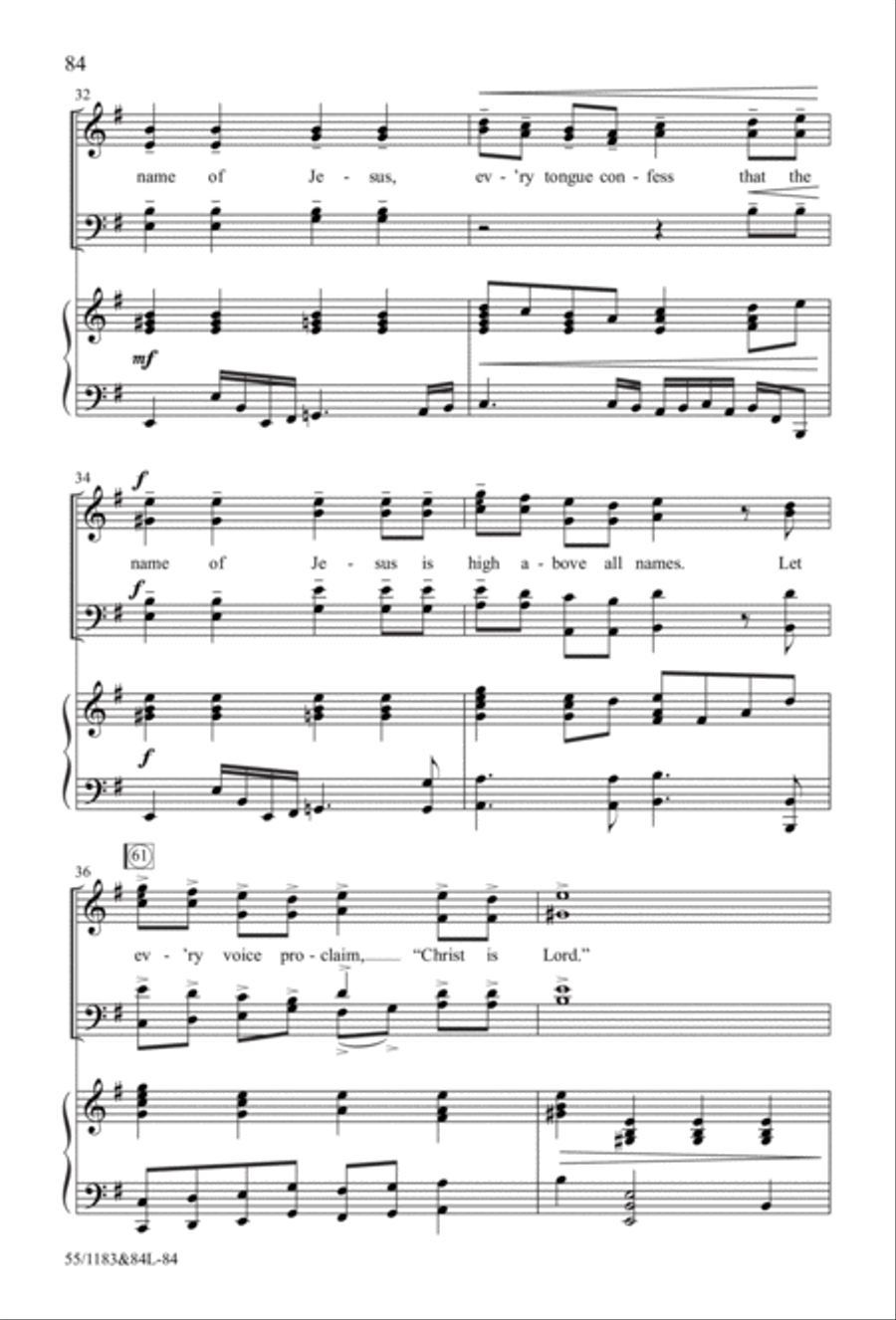 Come to the Cross and Remember 4-Part scores gallery preview page 60