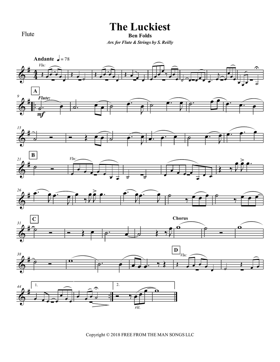 The Luckiest The Luckiest Small Ensemble scores gallery preview page 4