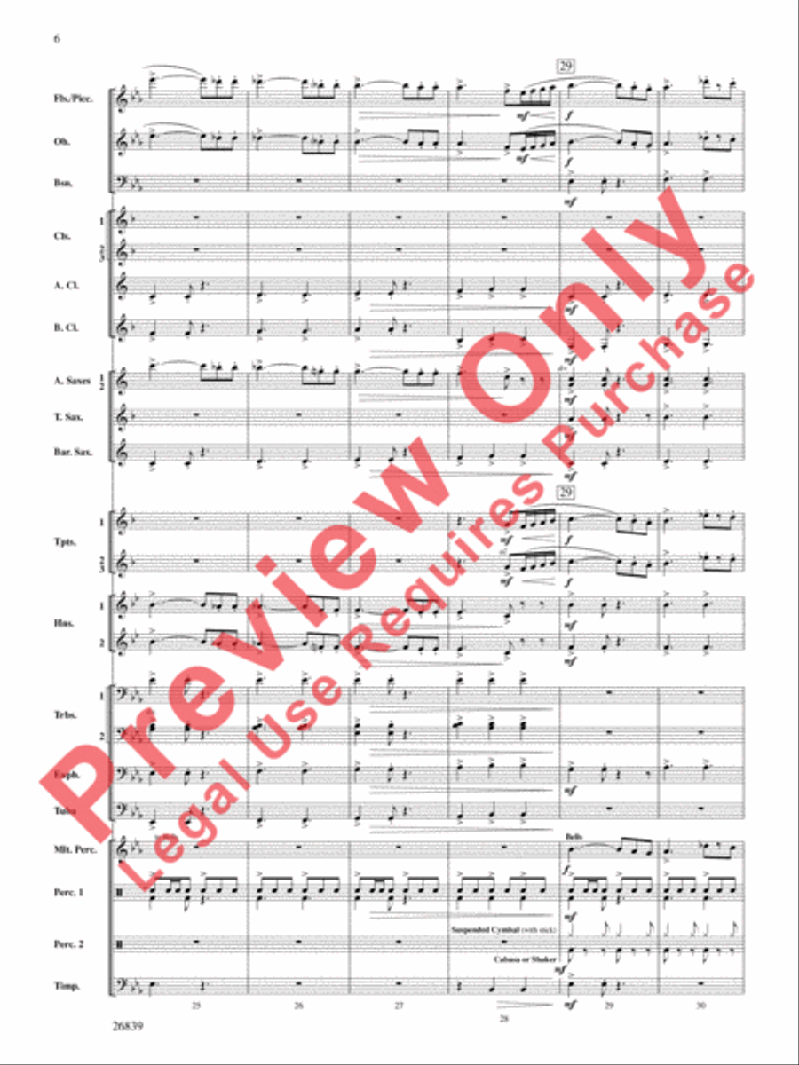 Flourish for Winds Concert Band scores gallery preview page 7