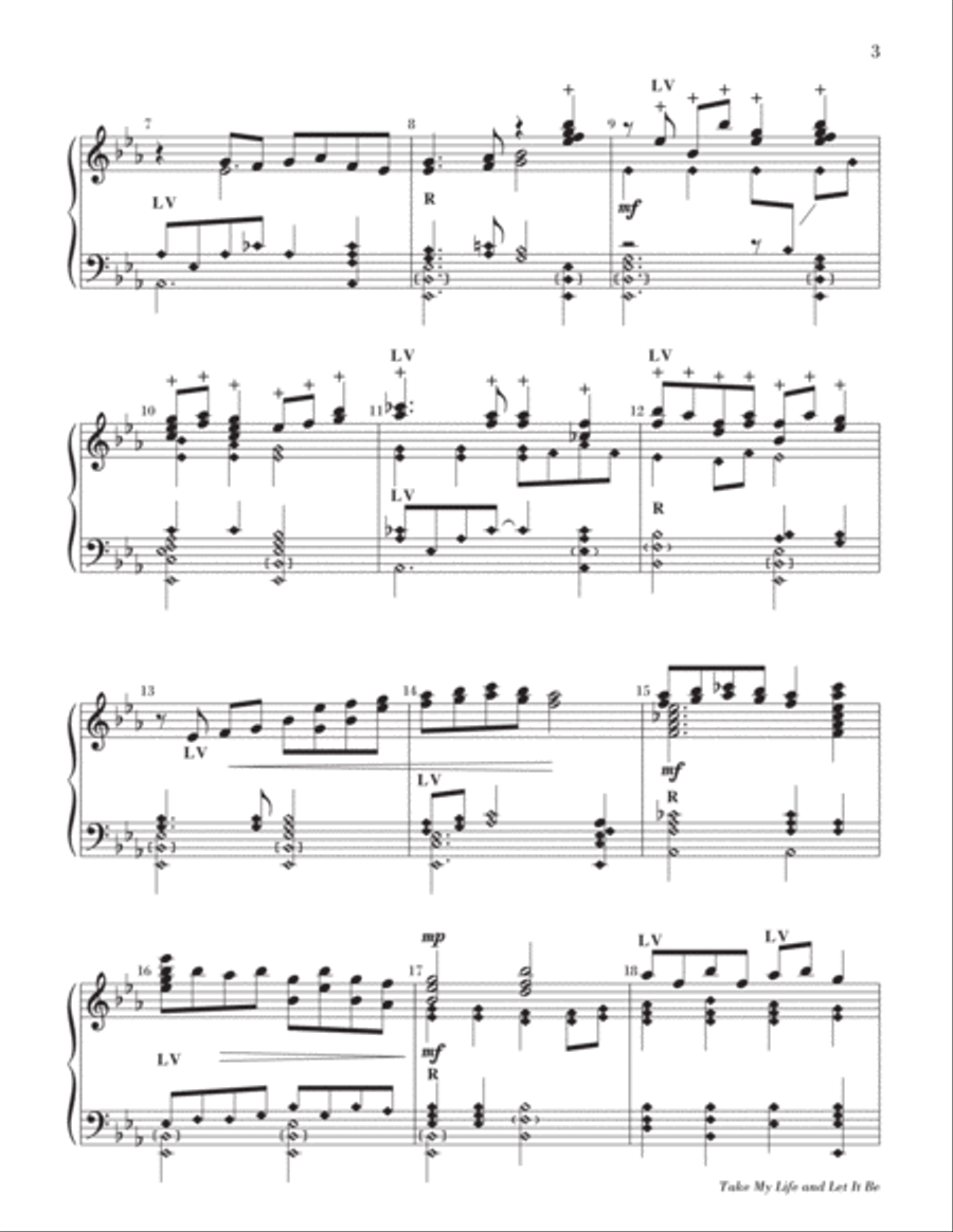 Take My Life and Let It Be 5-Octaves scores gallery preview page 4