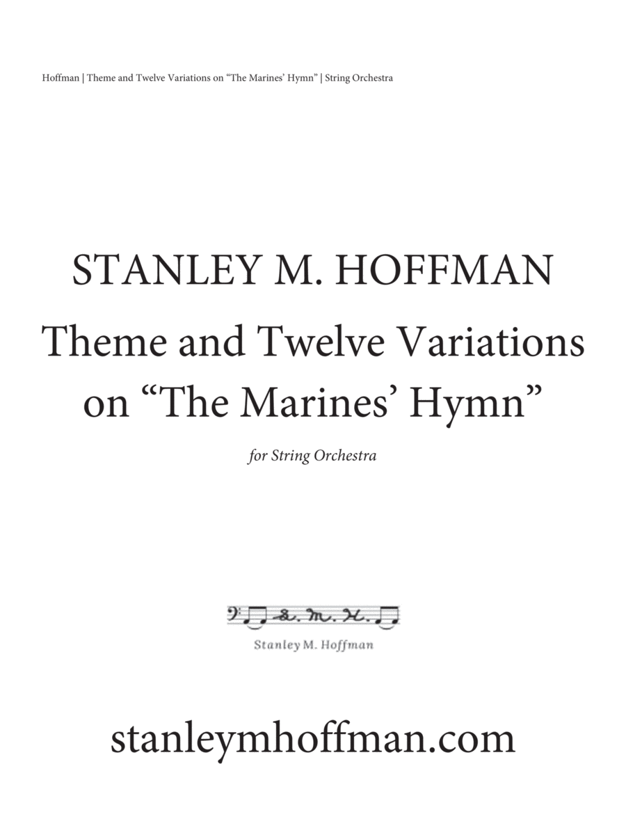 Theme and Twelve Variations on “The Marine Hymn