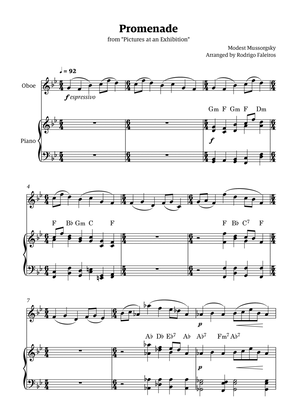 Promenade (from "Pictures at an Exhibition") - for solo oboe and piano accompaniment