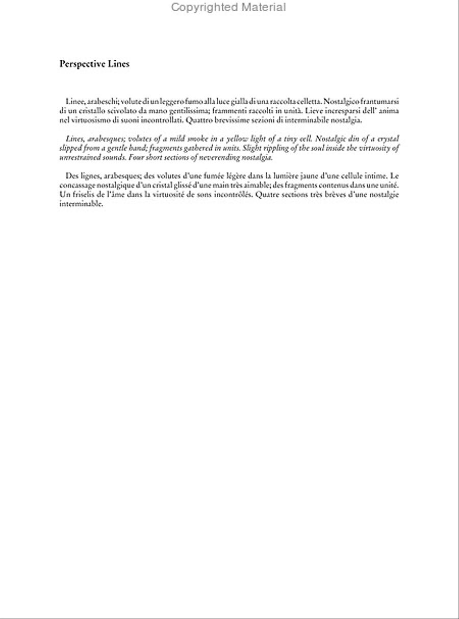 Perspective Lines for Sopranino Saxophone (2004) Saxophone Solo scores gallery preview page 3