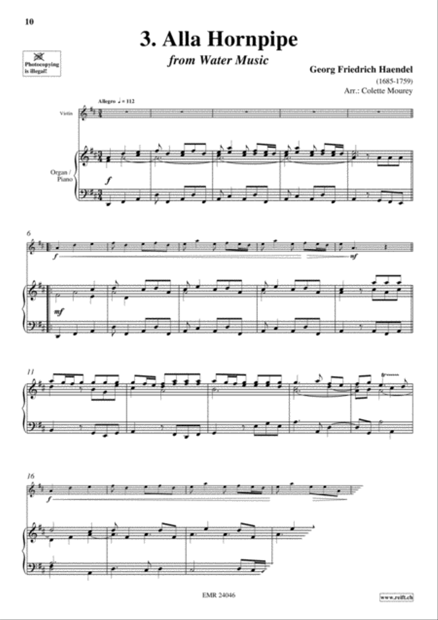 40 Greatest Baroque Hits Volume 1 Violin Solo scores gallery preview page 5