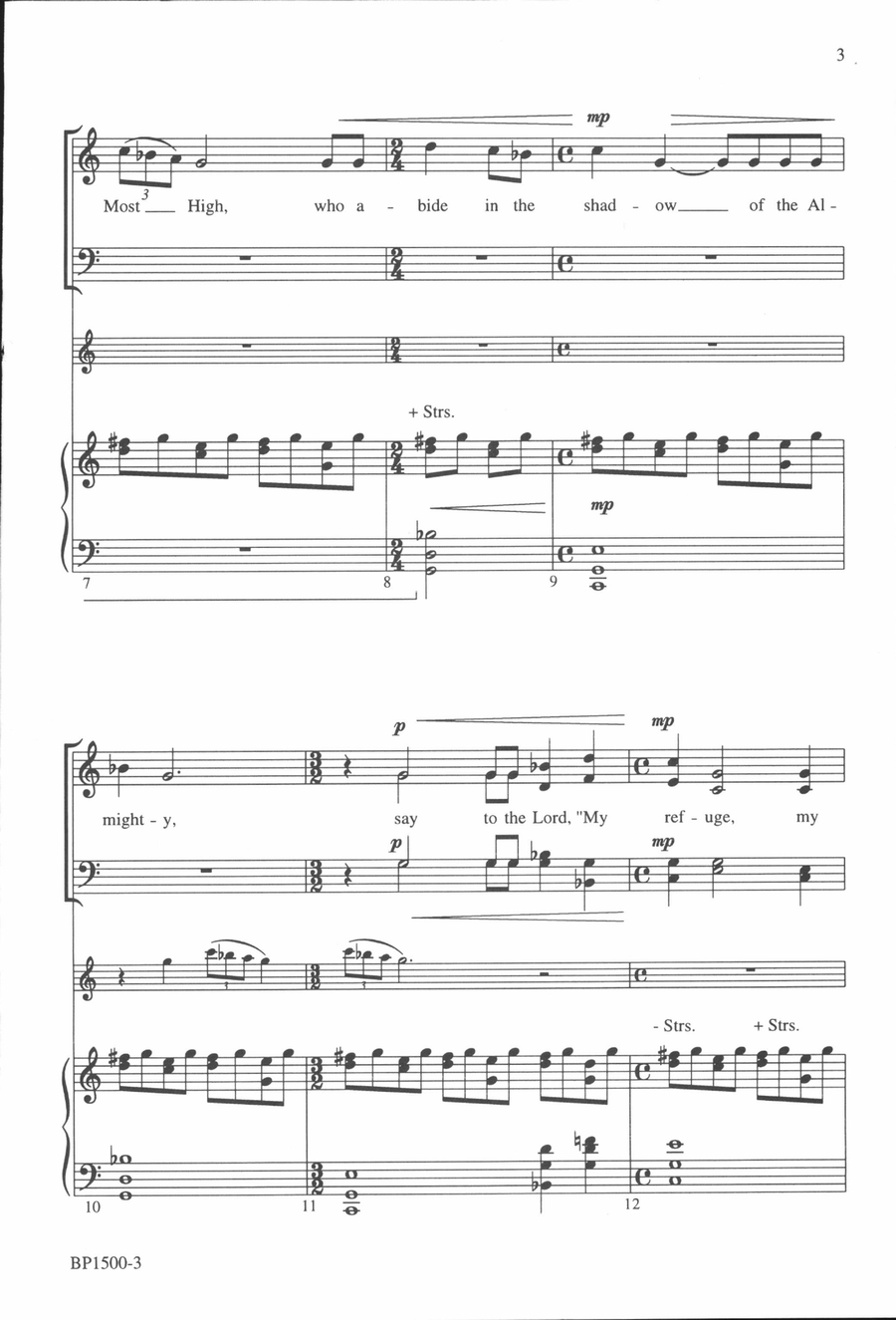 Psalm 91 4-Part scores gallery preview page 3