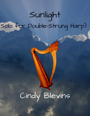 Book cover for Sunlight, original solo for Double-Strung Harp