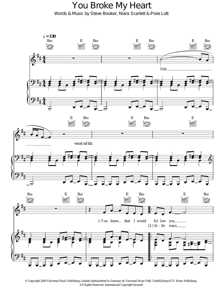 You Broke My Heart Acoustic Guitar scores gallery preview page 1