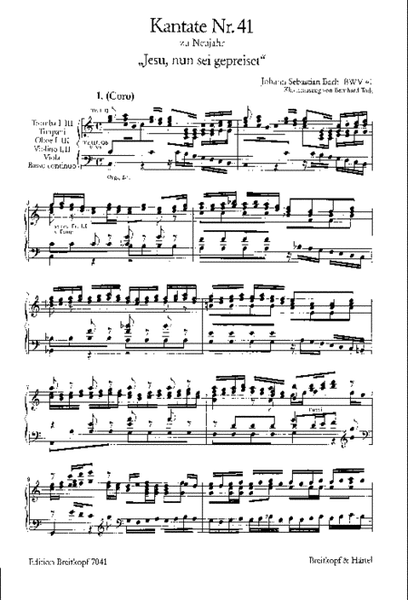 Cantata BWV 41 "Jesu, nun sei gepreiset"