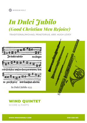 Book cover for In Dulci Jubilo (Good Christian Men Rejoice) for Wind Quintet