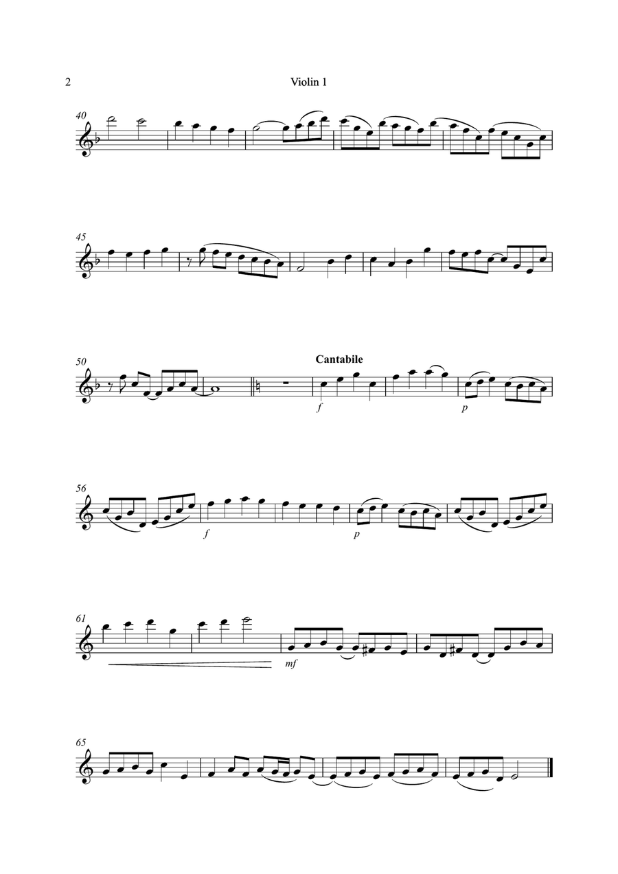 Bel Canto Violin and Clarinet Duet Clarinet Duet scores gallery preview page 2