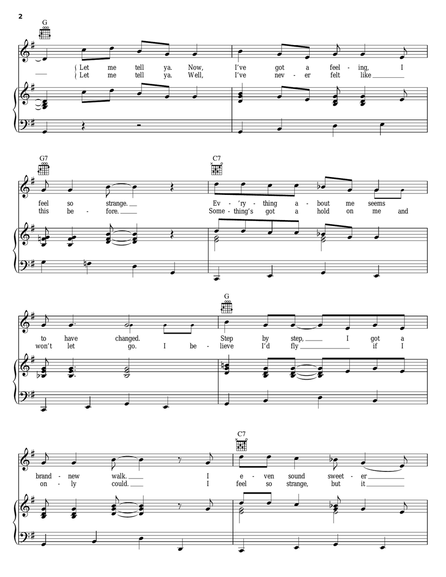 Something's Got A Hold On Me Piano, Vocal, Guitar scores gallery preview page 2