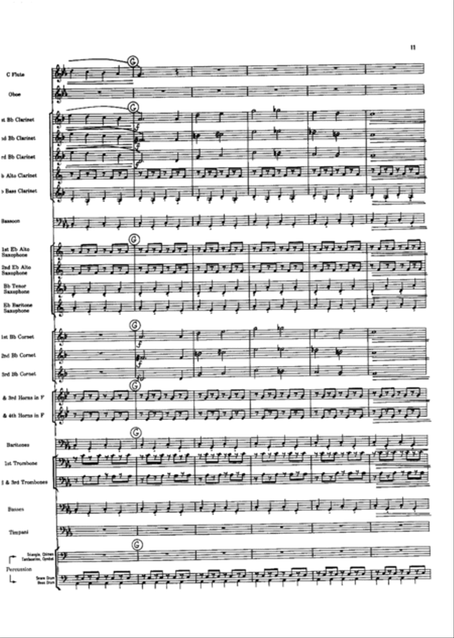 Short Prelude With Perspectives Concert Band scores gallery preview page 11