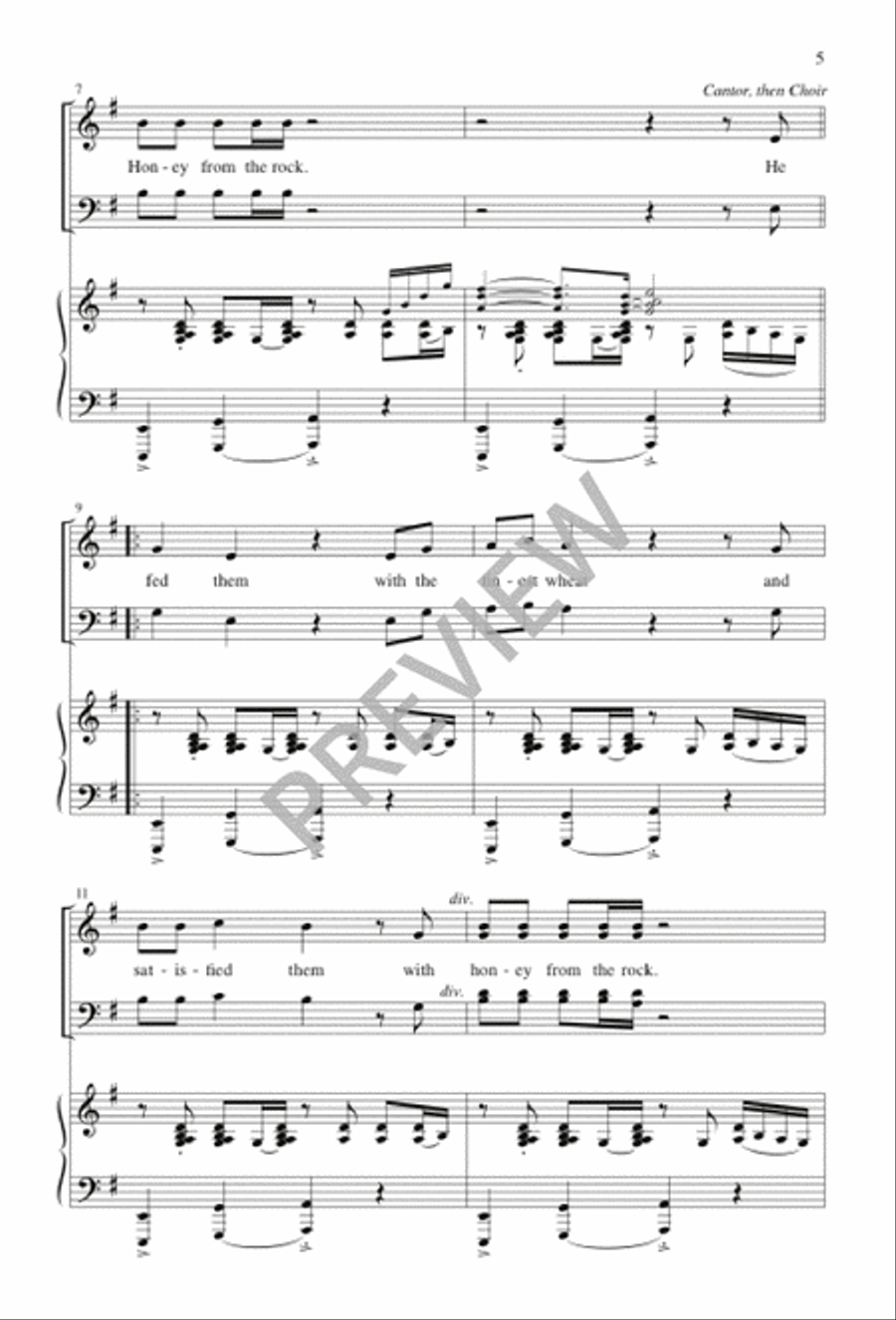 Honey from the Rock - Volume 1 4-Part scores gallery preview page 6
