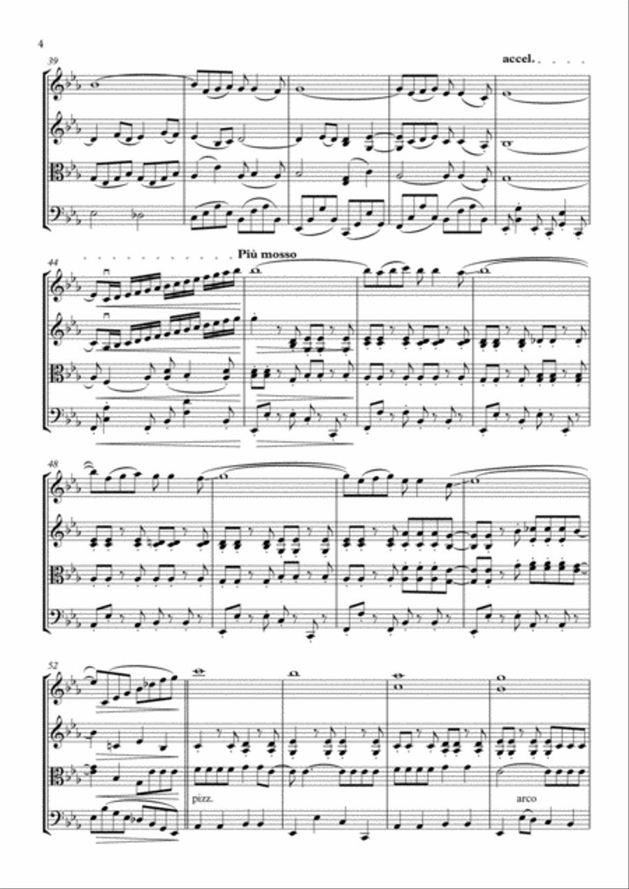 Blue Moon Blue Moon String Quartet scores gallery preview page 5