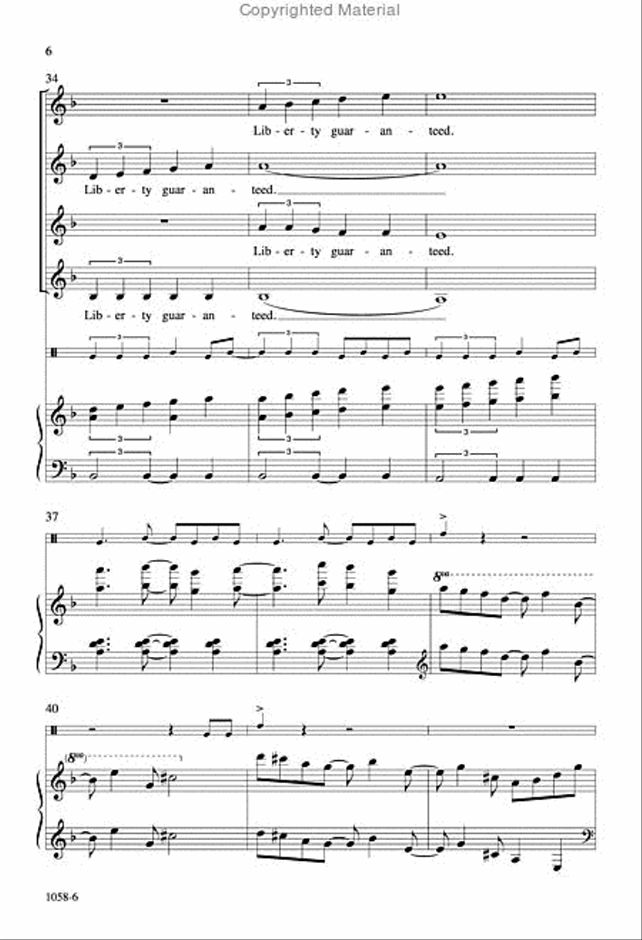 A Universal Dream - SSAA Octavo SSAA scores gallery preview page 5