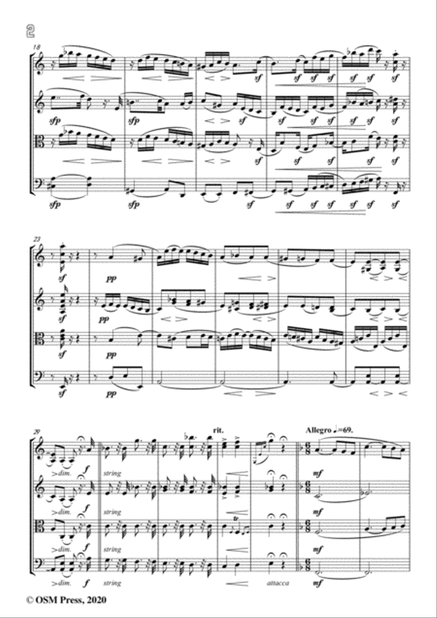 Schumann-String Quartet No.1,Op.41 No. 1 String Quartet scores gallery preview page 4