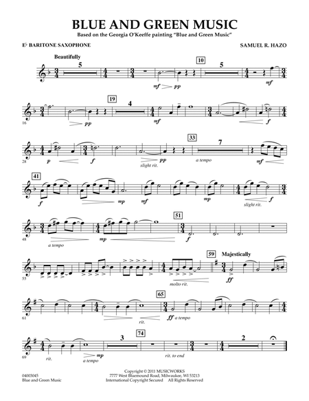 Blue And Green Music - Eb Baritone Saxophone