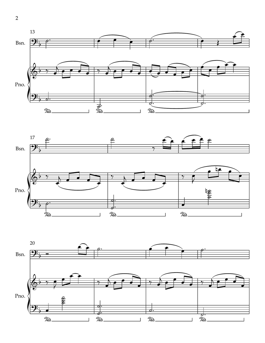 Cavatina Cavatina Bassoon scores gallery preview page 2