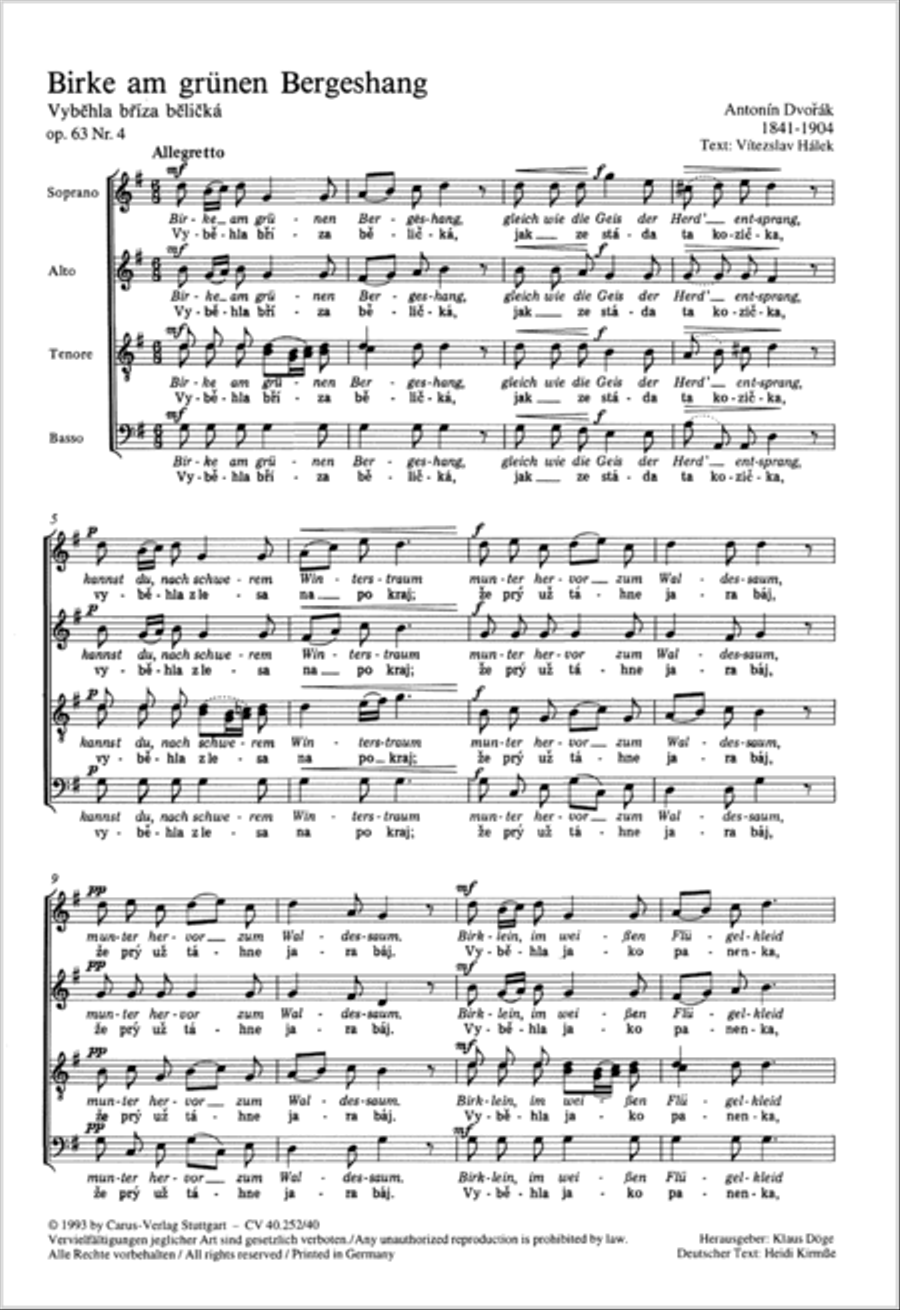 Vybehla briza 4-Part scores gallery preview page 6