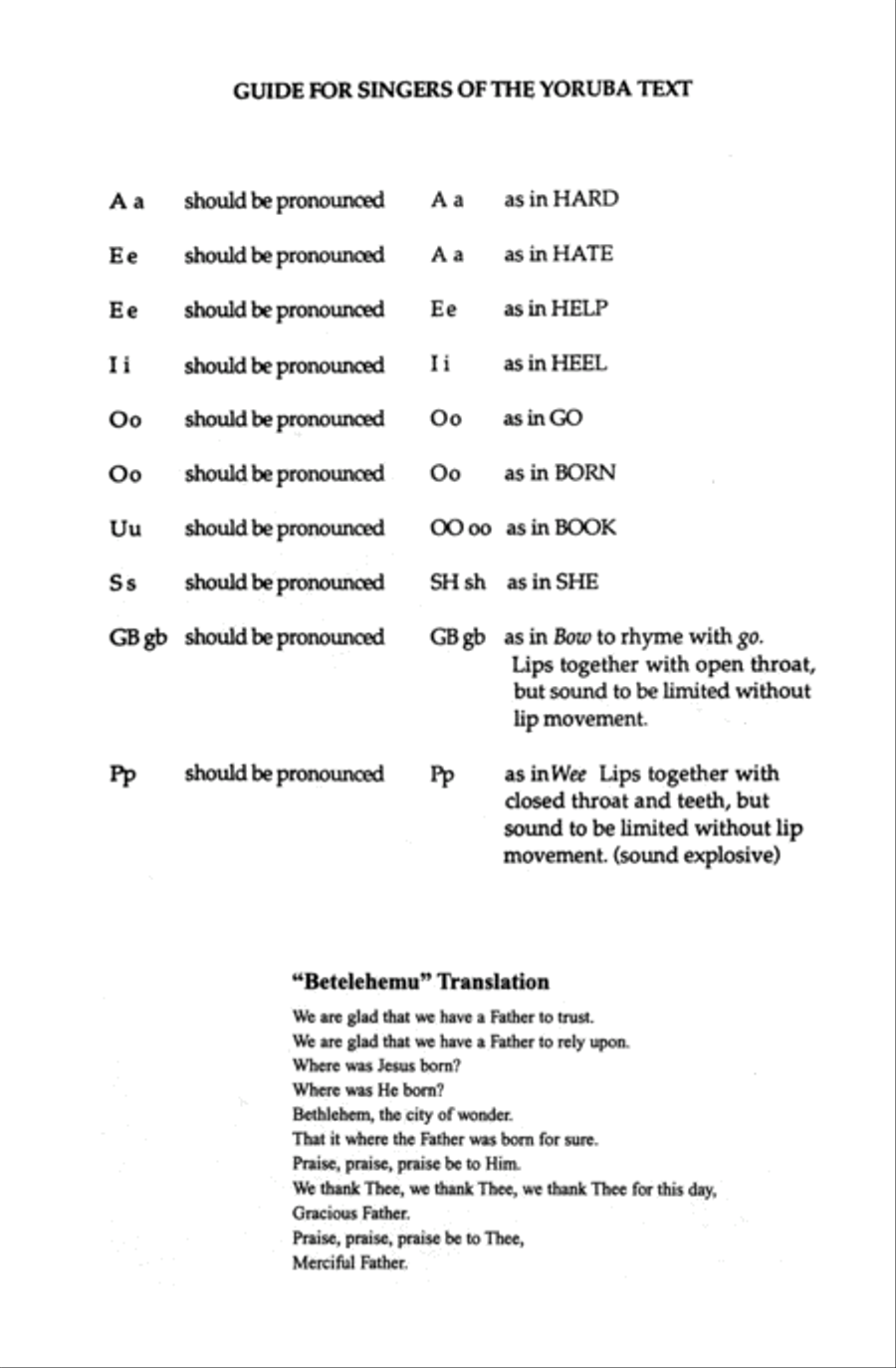 Betelehemu Choir scores gallery preview page 1