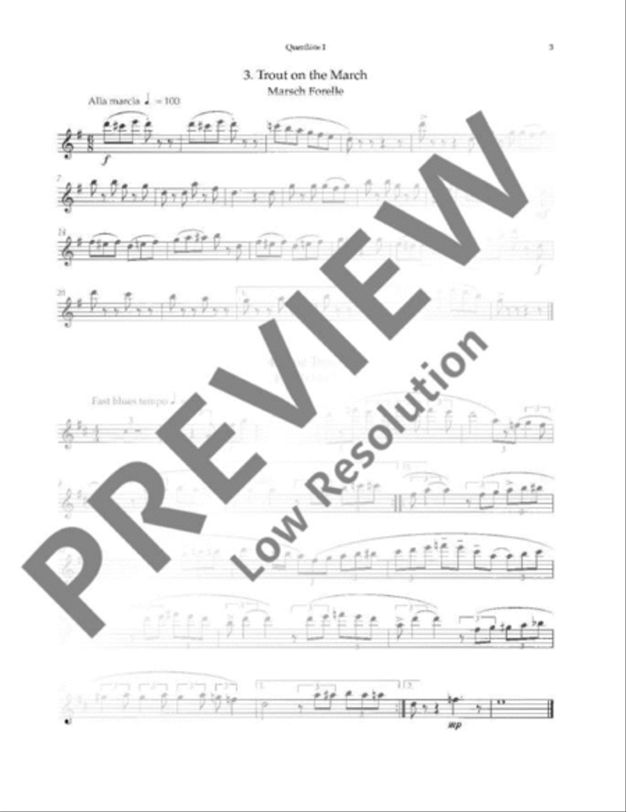 Various Trouts Flute scores gallery preview page 16