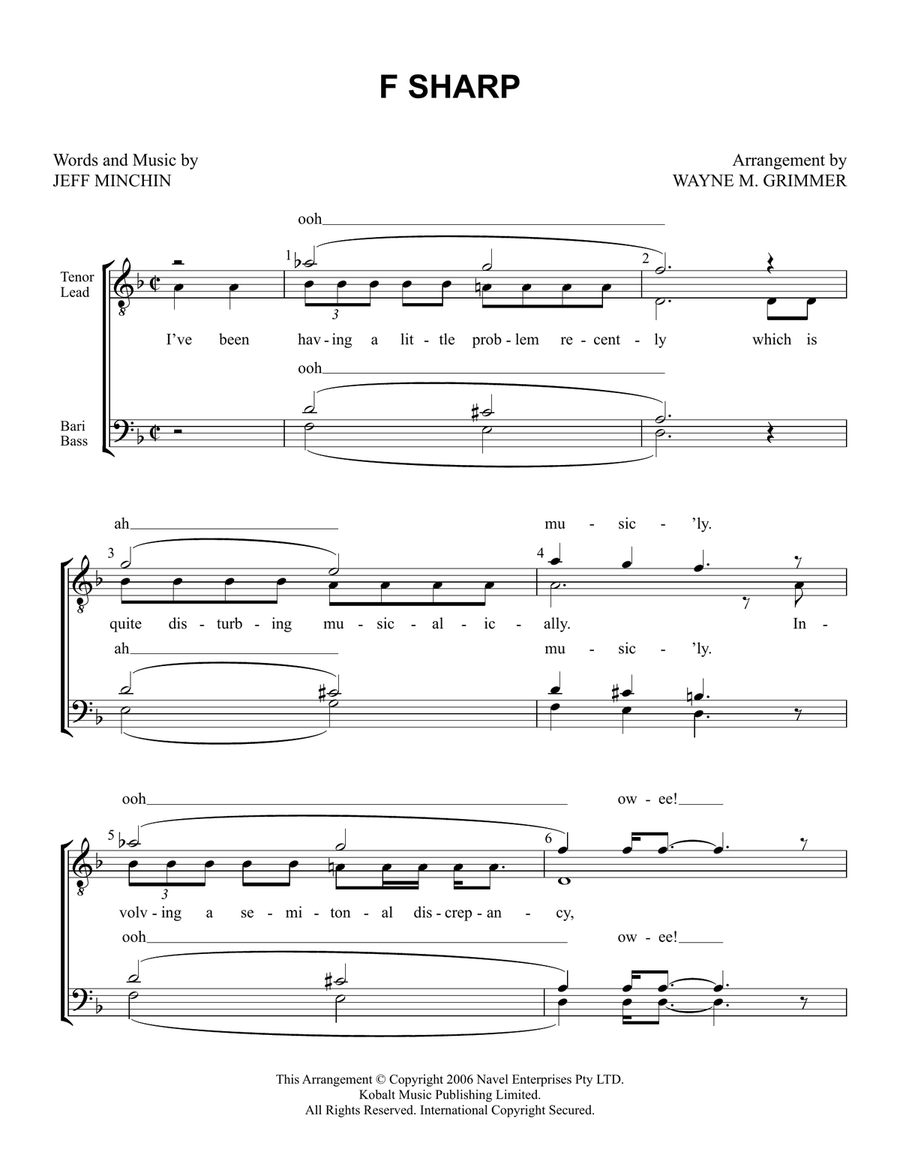 F Sharp TTBB scores gallery preview page 1