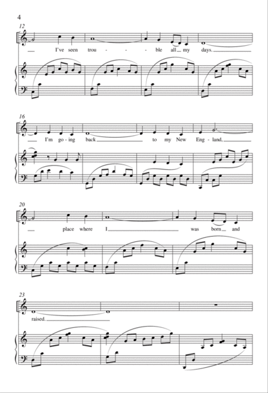 Maid of Constant Sorrow 4-Part scores gallery preview page 4