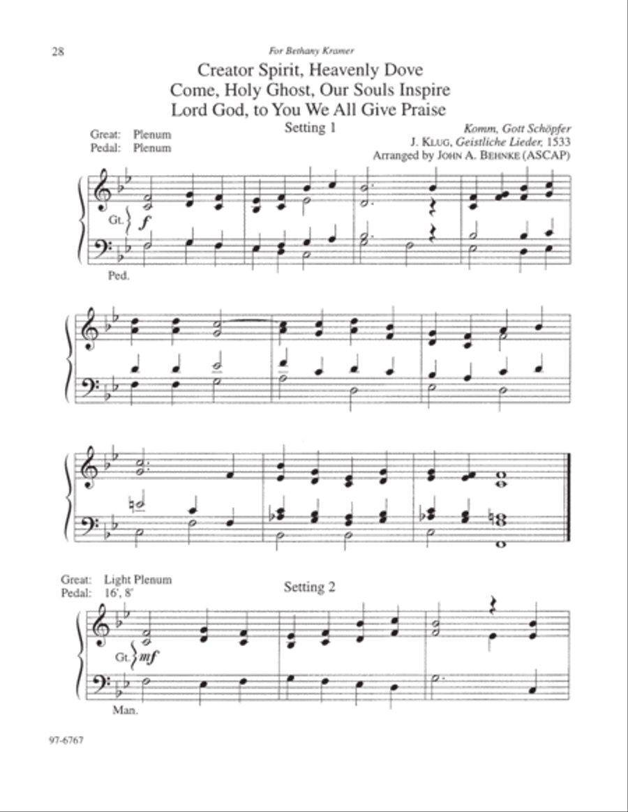 Creative Hymn Accompaniments for Organ, Vol. 1 Organ scores gallery preview page 4