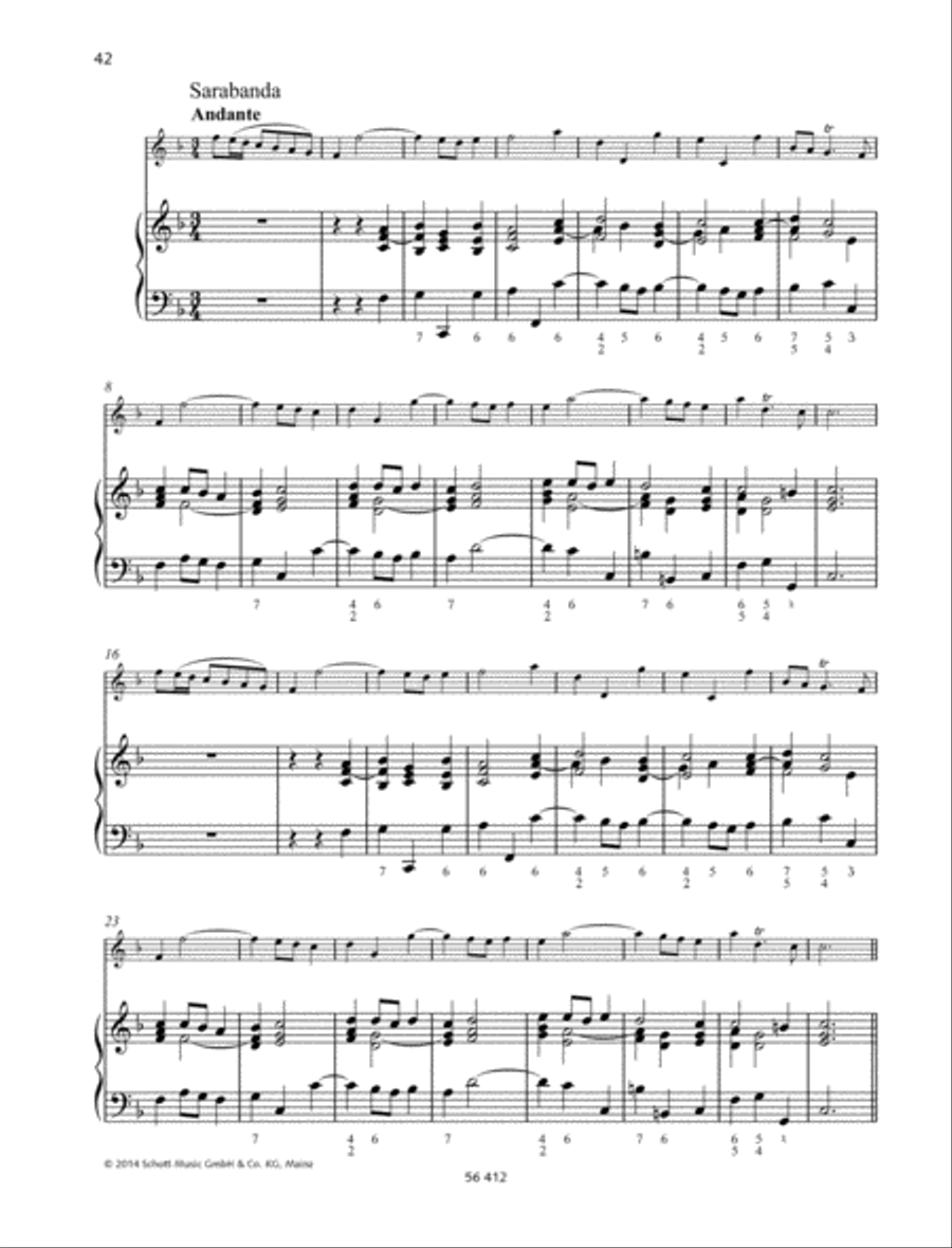 Sonata F major Violin scores gallery preview page 5