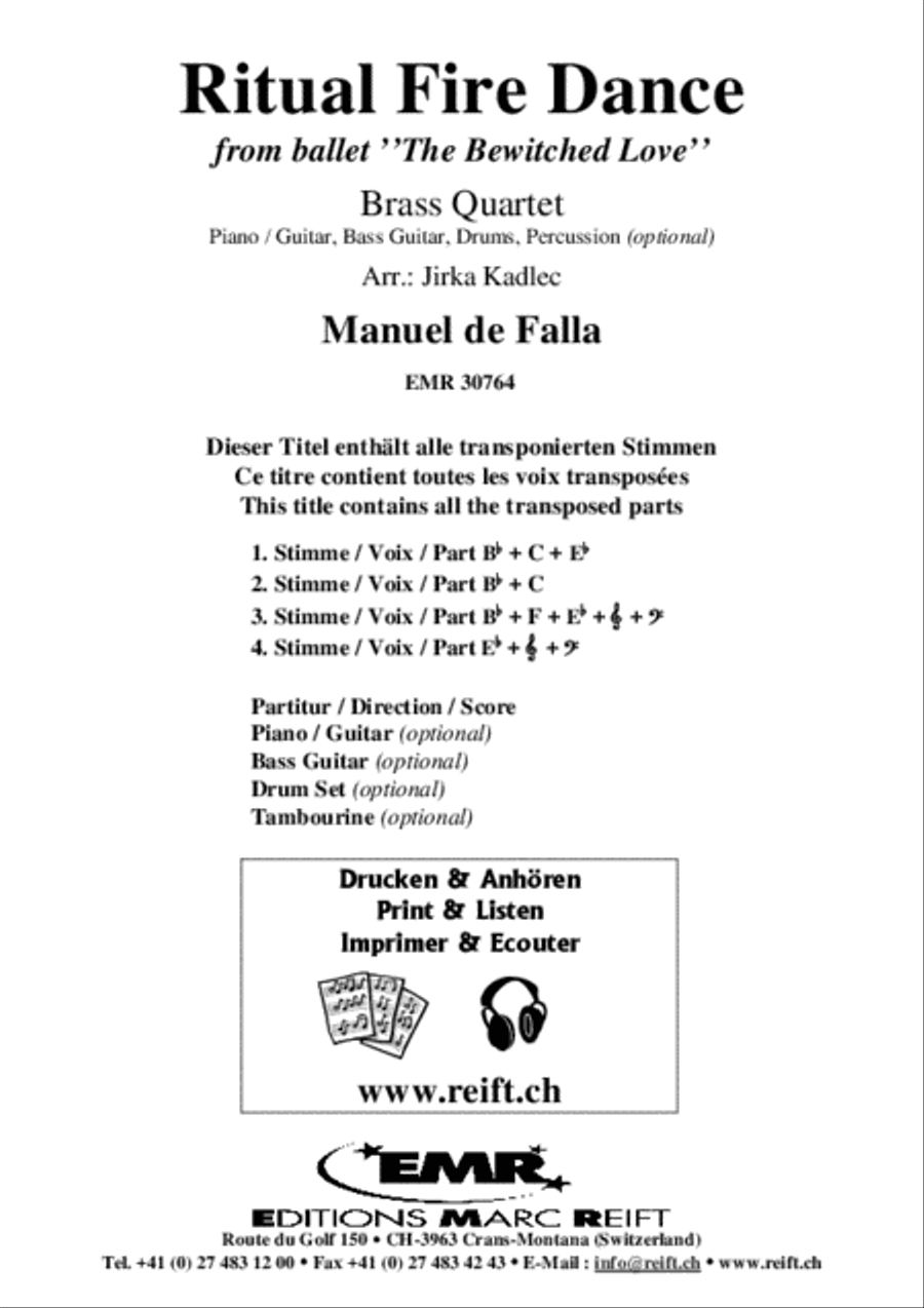 Ritual Fire Dance Brass Ensemble scores gallery preview page 2