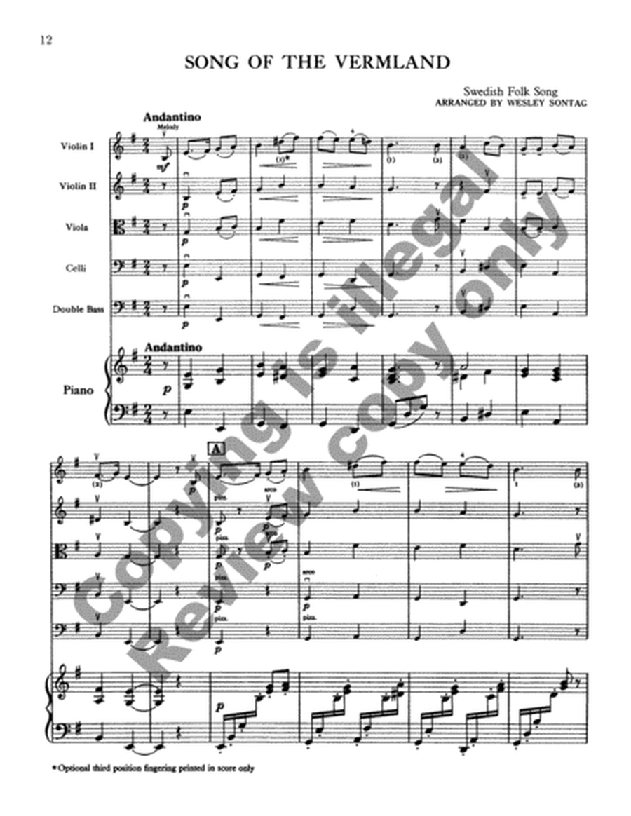 Folk Song Set (Full Score)