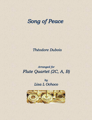 Book cover for Song of Peace for Flute Quartet (2C, A, B)