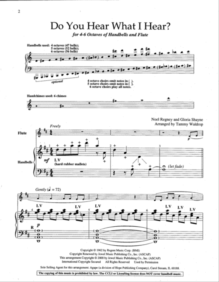 Do You Hear What I Hear? Do You Hear What I Hear? 5-Octaves scores gallery preview page 2