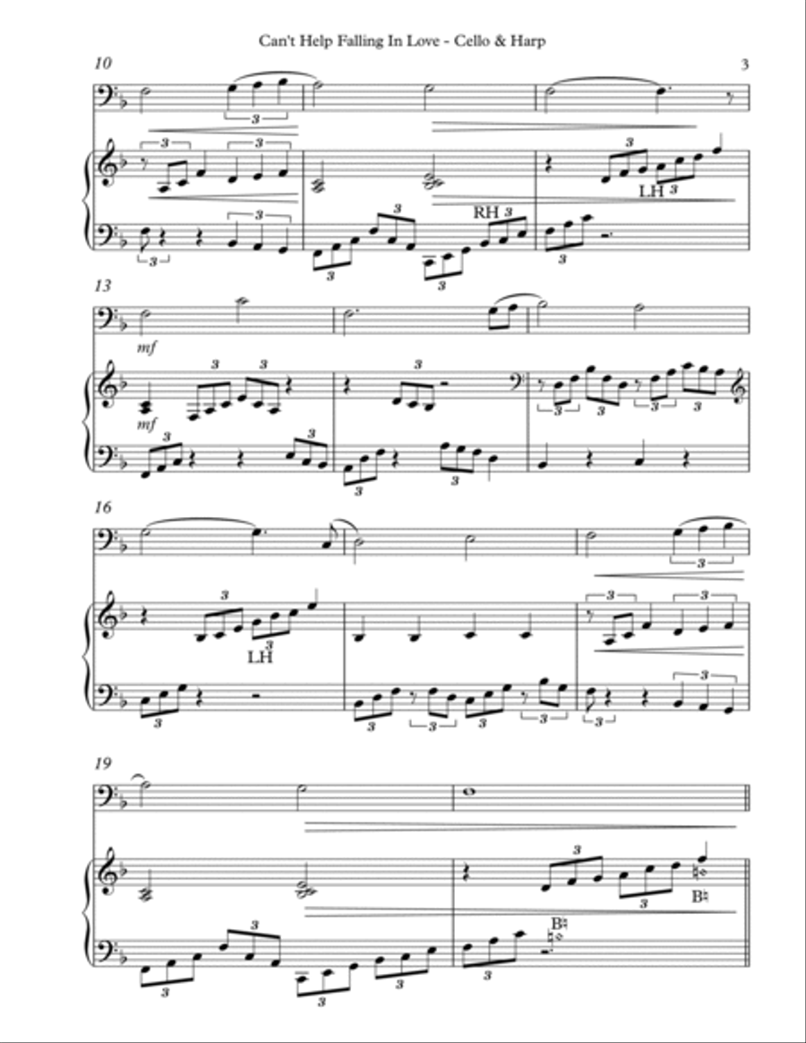Can't Help Falling In Love String Duet scores gallery preview page 3