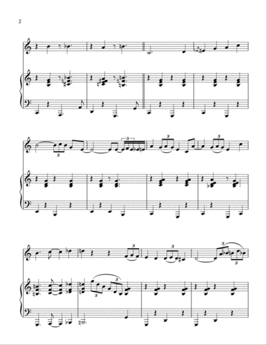 I Saw Mommy Kissing Santa Claus Piano scores gallery preview page 3