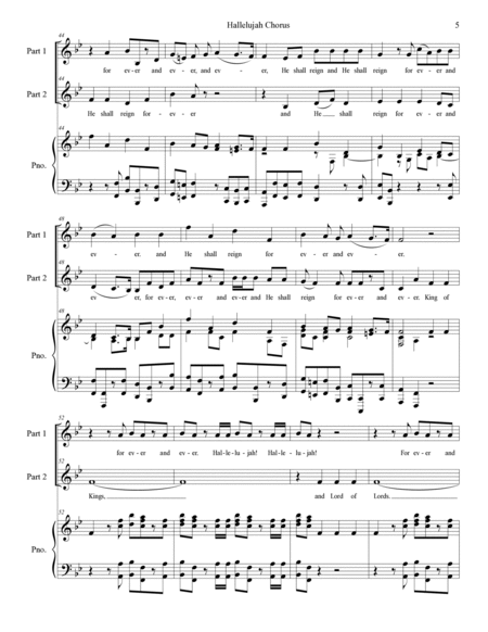 Hallelujah Chorus (2-part choir) image number null