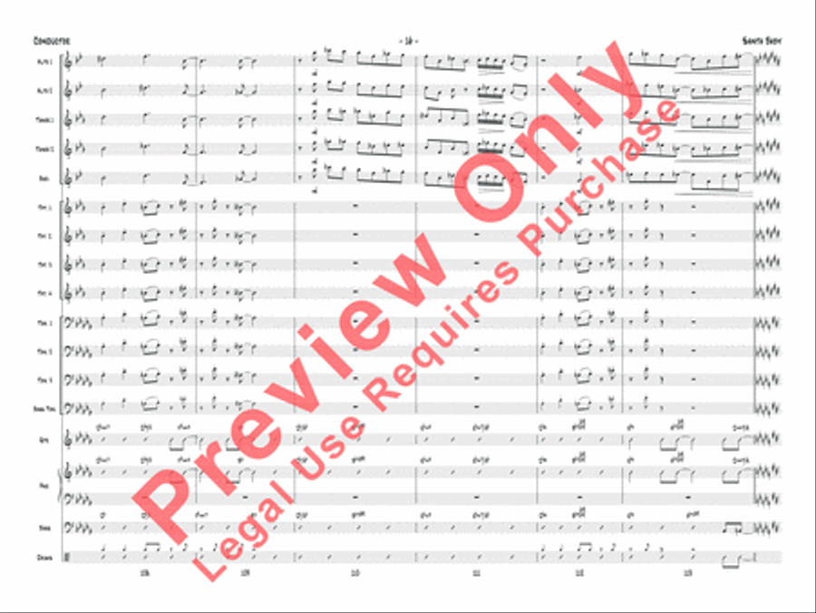 Santa Baby Jazz Ensemble scores gallery preview page 37