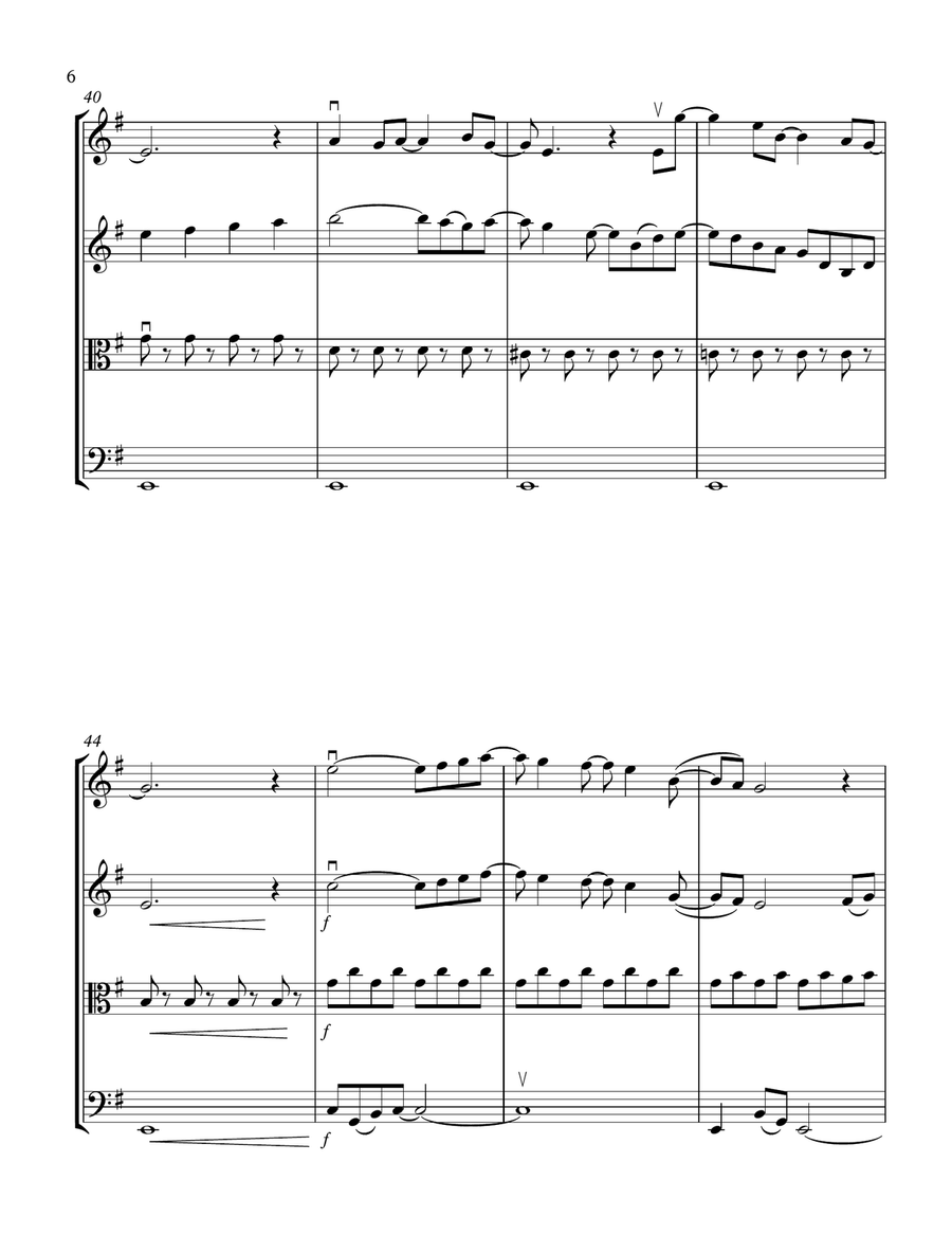 Eleanor Rigby String Quartet scores gallery preview page 6