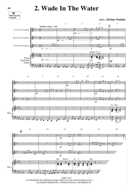 3 Alto Saxophones & Piano Vol. 3 image number null