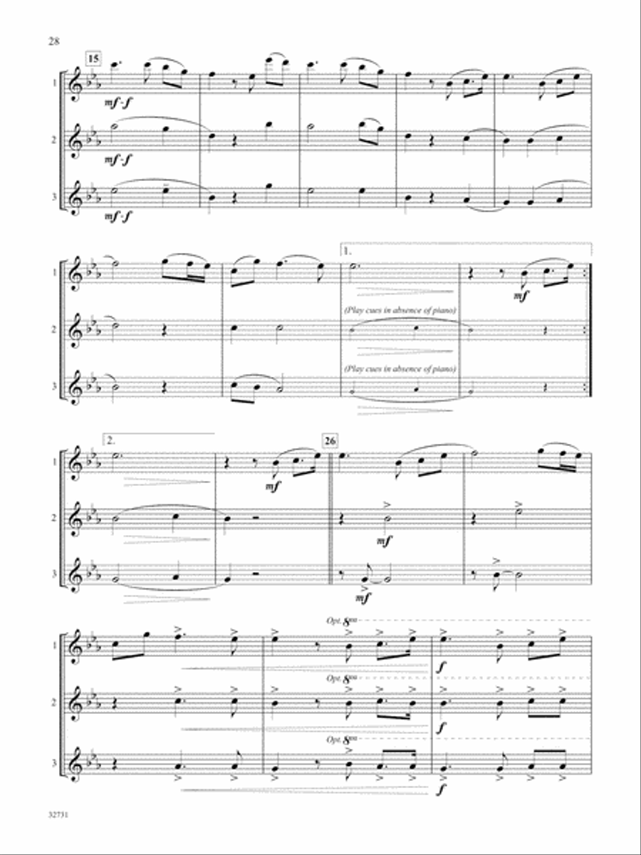 Favorite Songs of Praise (Solo-Duet-Trio with Optional Piano) Flute scores gallery preview page 4