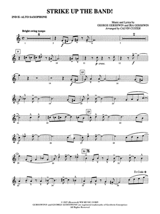 Strike Up the Band!: 2nd E-flat Alto Saxophone